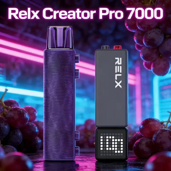 RELX 悅刻 Creator積木 7000口拋棄式電子煙套裝｜主機＋煙彈入門組 6ml儲油倉 3%尼古丁鹽 綿密霧化口感 台灣現貨